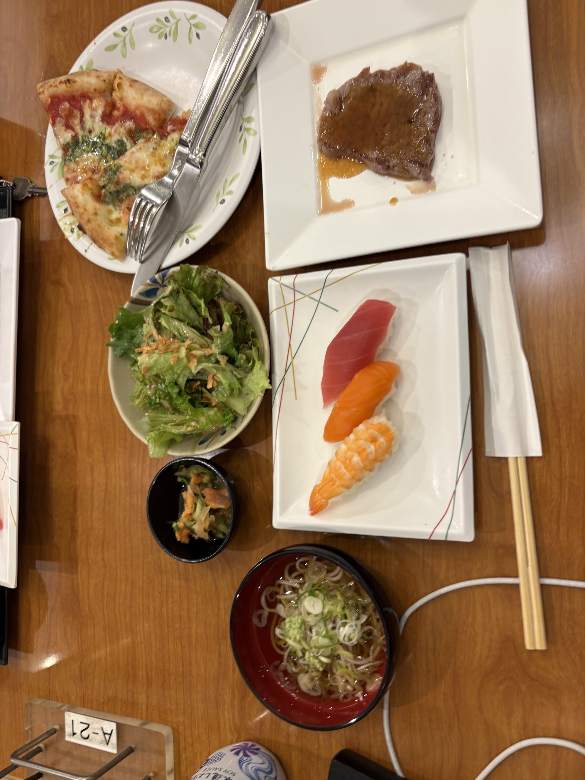 1日目の晩ごはん